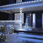 Christmas Garland LED Curtain Icicle Lights Festoon LED Light Droop Waterfall String Lights Outdoor Garden Street Eaves Decor