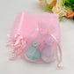 100pcs Pink Gift Bag Drawstring Organza Pouch for Wedding Favors Sachet Jewelry Packaging Storage Candy Christmas Party Supplies