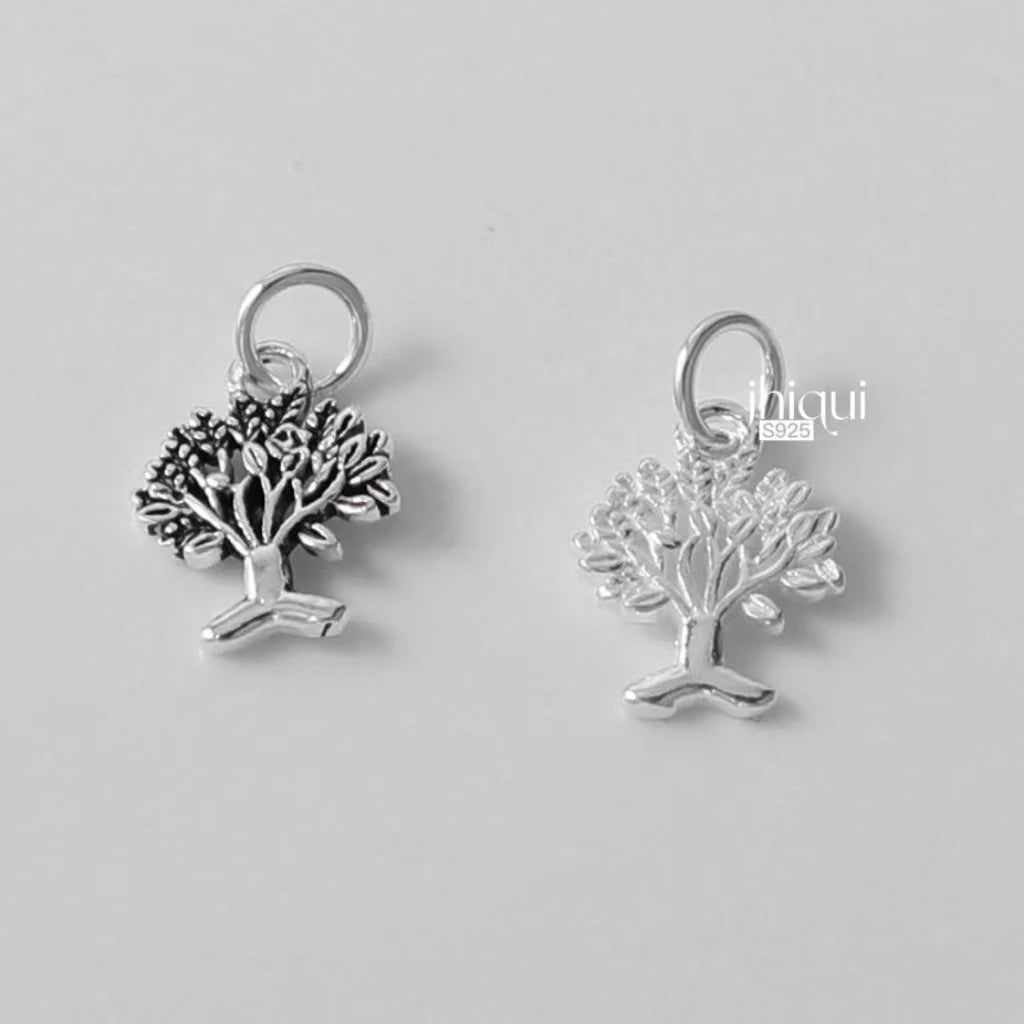 1PC  925 Sterling Silver Arbor Vitae Life Tree Charm Pendant for DIY Necklace Bracelet Making S925 Fine Jewelry