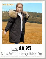 Children Winter Down Jacket Boy toddler girl clothes Thick Warm Hooded faux fur Coat Kids Parka spring Teen clothing Outerwear