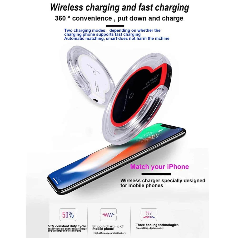 100W Wireless Charger for iPhone 15 14 13 12 16 Type C Induction Fast Wireless Charging Pad For Samsung S20 S21 S22 S23  Huawei