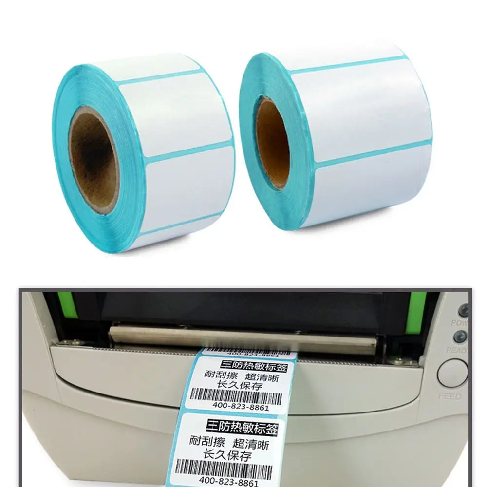 700pcs/Roll 30*20 40*20 40*30 50*30 60*40mm Adhesive Thermal Label Sticker Paper Waterproof Supermarket Price Label Direct Print