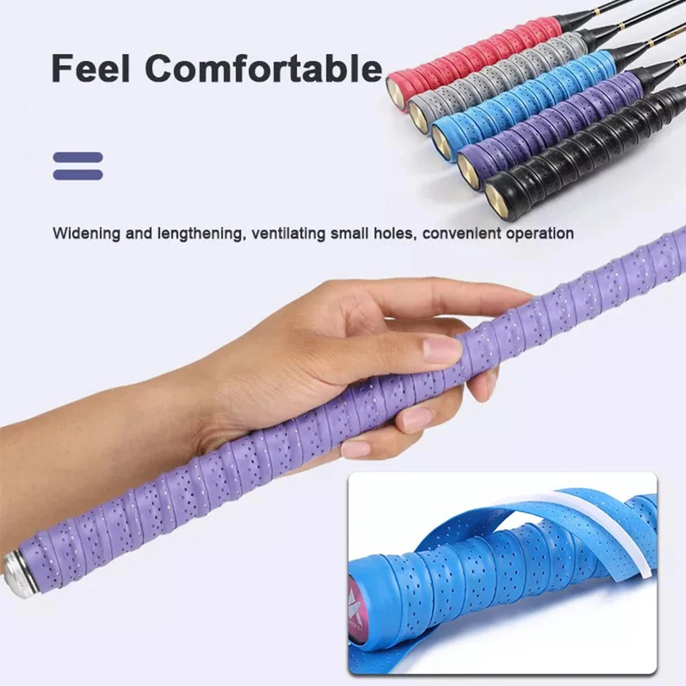 Badminton Racket Sweatband Super-absorbent Anti-slip Breathable Tie For Tennis Badminton Fishing Rod Tape Replacement Sweat Band