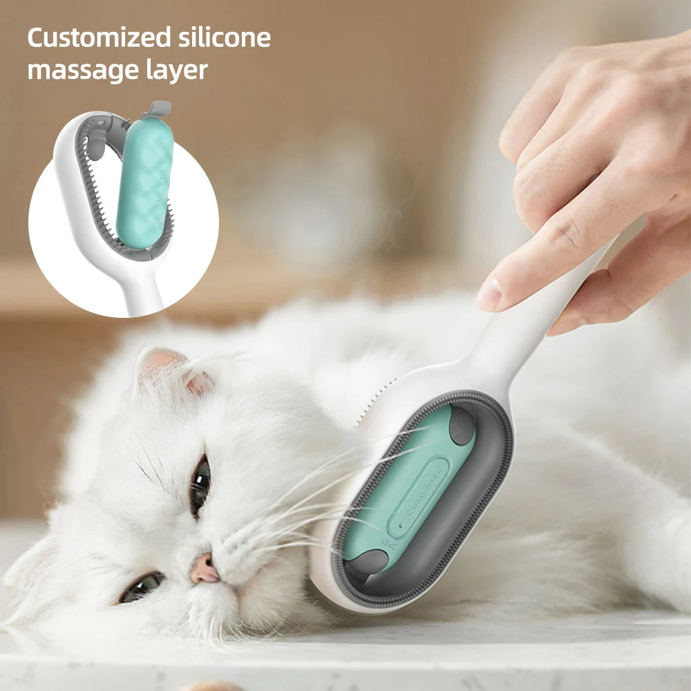 Cats Hair Brushes Grooming Massage Comb Pet Double Sided Hair Remover Brush Dog and Cat Home Accessory Kitten Self-cleaning Pets