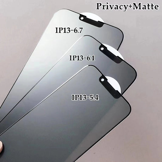 Privacy Matte 9H Tempered Glass For iPhone 16 15 14 Plus 13 12 mini 11 Pro X XR XS Max SE 2020 Anti Spy Frosted Screen Protector