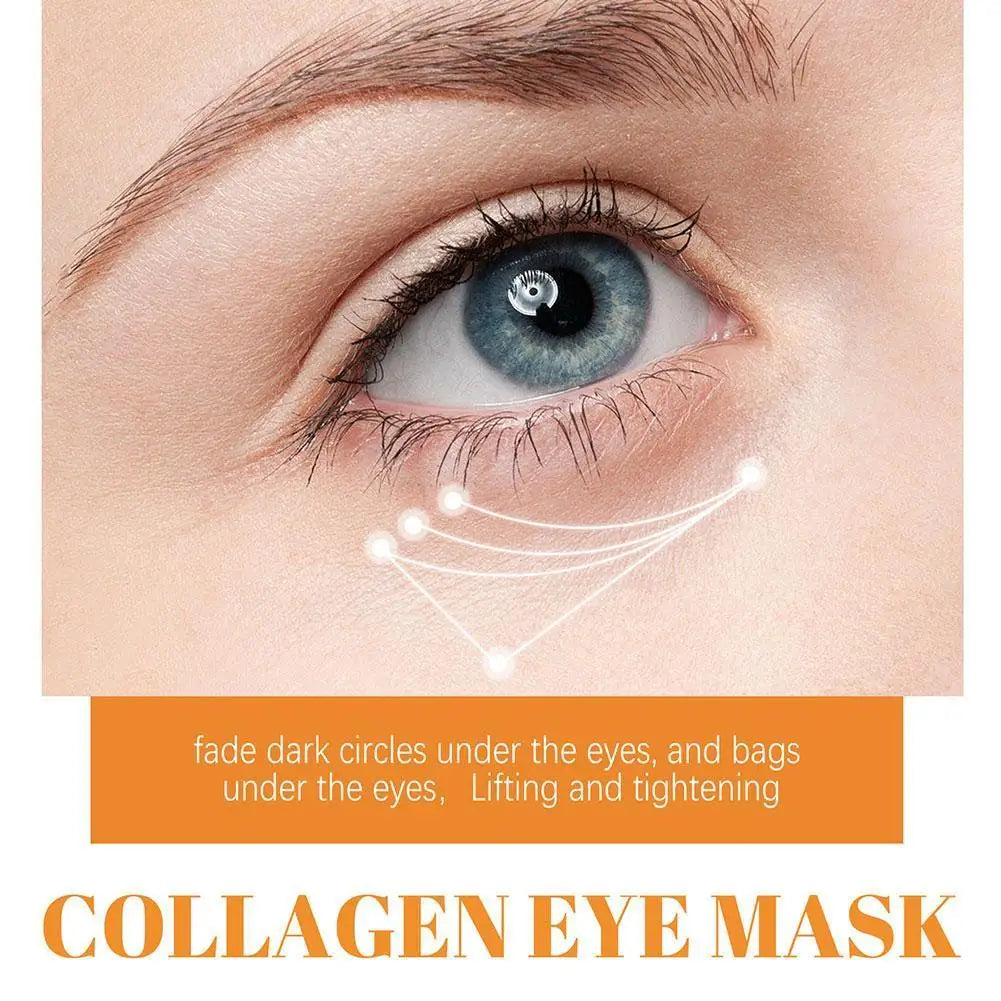 5Pairs Collagen Soluble Film Anti Aging Wrinkles Remove Dark Circles Nourish Mask Moisturizing Lift Firming Skin Eyes Care