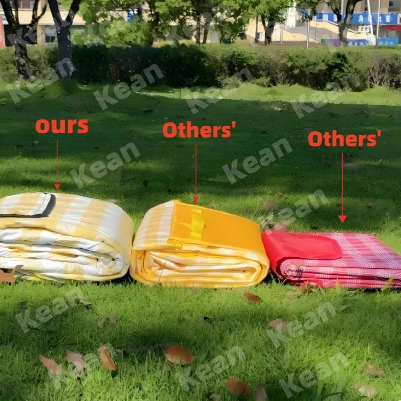 Ultrasonic Picnic Mat Thickened Waterproof Beach Blanket Camping Tent Grassland Mat Outdoor Sleeping Pad Camping Accsesorios