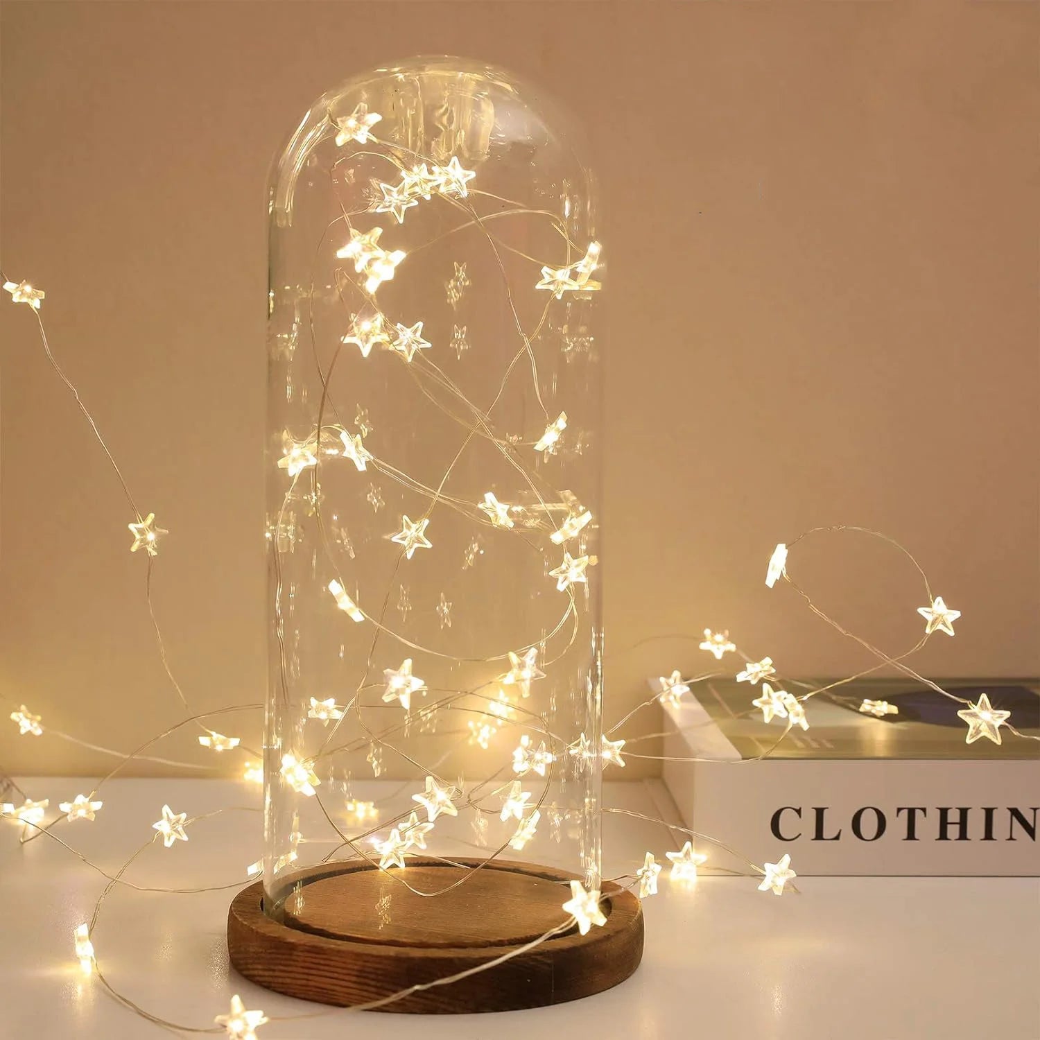 2/4M Star Copper String Light CR2032 Battery Room Decoration LED Fairy Light Christmas Xmas Garland LED String Light Decorative