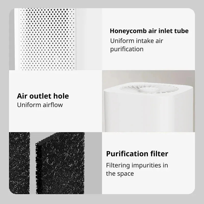 Xiaomi Small Air Purifier Compact Desktop HEPA Filter Air Cleaner Remover Second-hand Smoke Odor for Home Bedroom Office Car