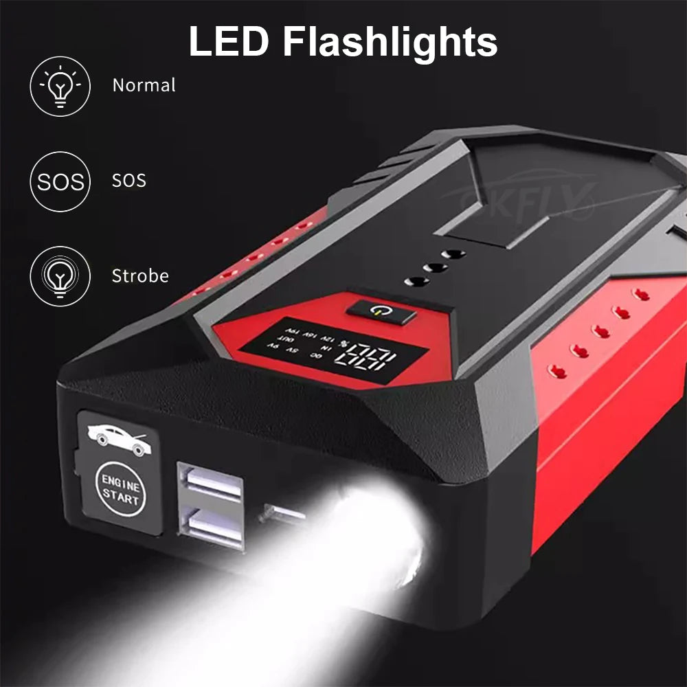 New 1200A Car Jump Starter 18000mAh Power Bank Petrol Diesel Car Battery Charger Starting For Auto Battery Booster to Start Car