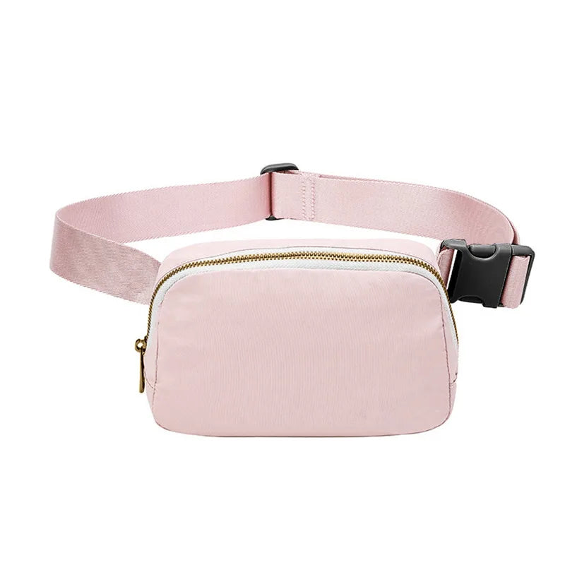 2024 Women Waist Bag Zipper Fanny Pack Chest Bag Outdoor Sports Crossbody Shoulder Bag Casual Travel Female Belt Bag Money Pouch