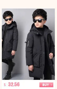 Winter Ski Suit Baby Jumpsuit Boy Overalls Warm down jacket Kids toddler girl Clothes Children Clothing faux fur coat overcoat