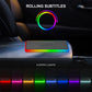 Car Wireless Charger 15W Fast Charging Pad Anti-skid Mat Holder with LED Atmosphere Light for iPhone 13 14 Samsung S22 S21