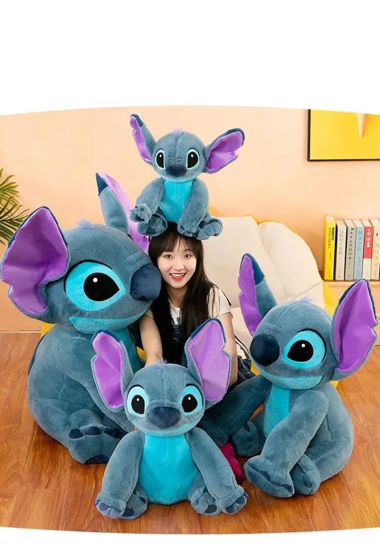 Disney Giant Size Lilo&stitch Plush Stuffed Doll Cartoon Kawaii Animal Couple Sleeping Pillow Softmaterial Toy For Children Gift