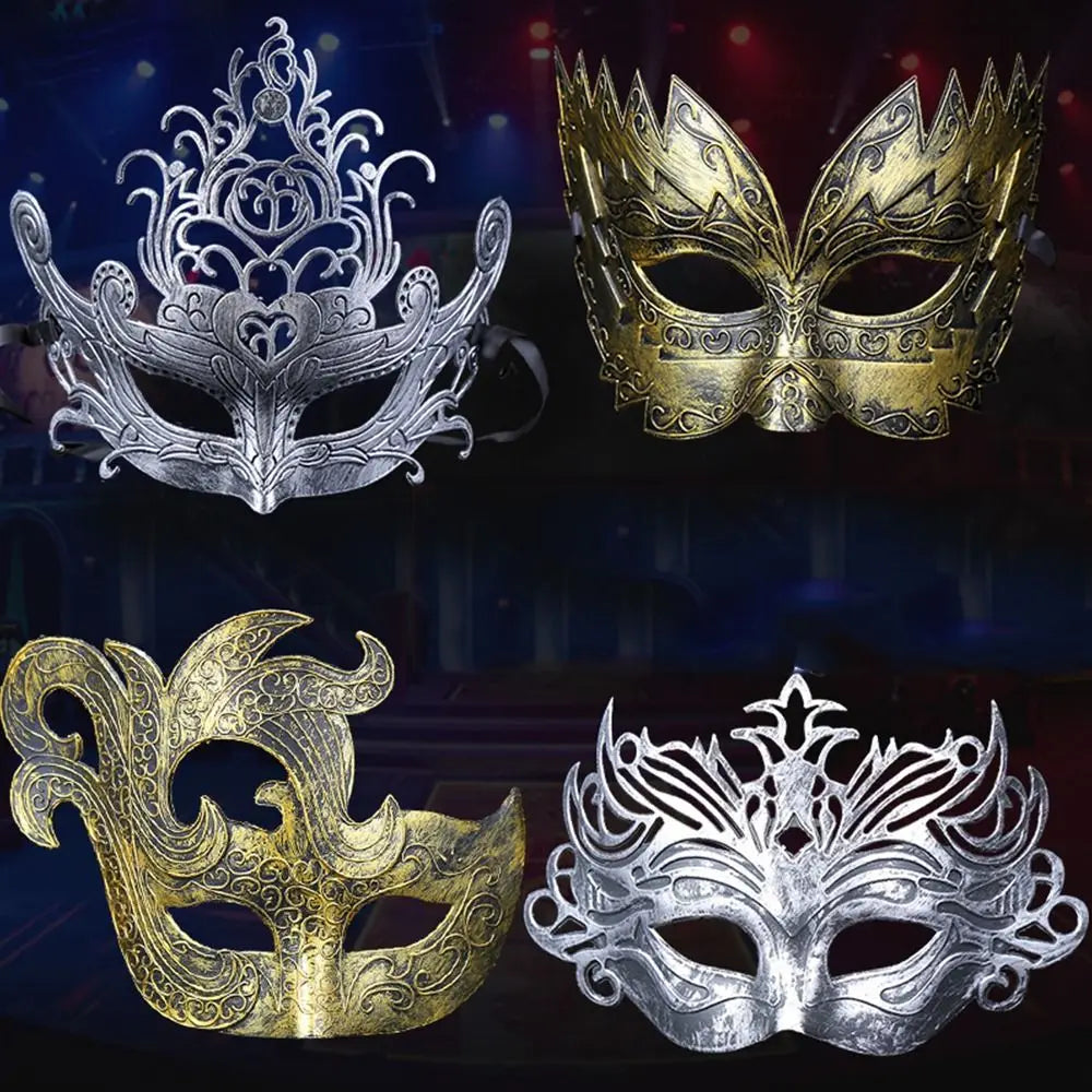 Ancient Rome Retro Plastic Mask Halloween Party Masquerade Decoration Christmas Women Men Halloween Party Dance Masks