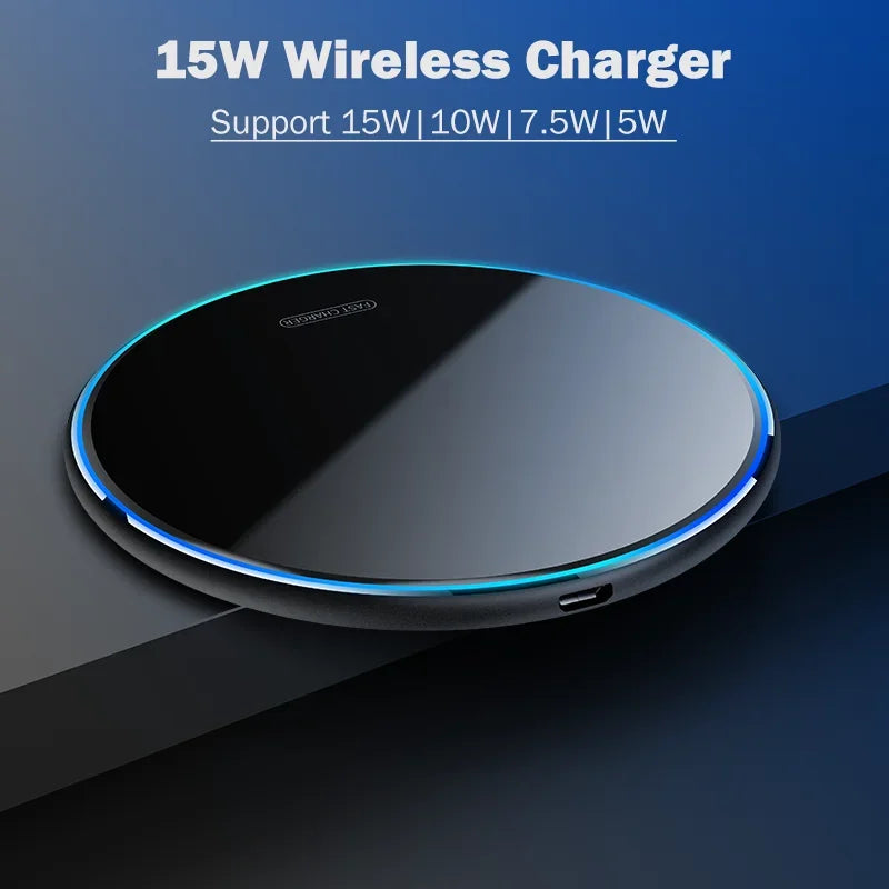 15W Fast Wireless Charging Pad for Google Pixel 8a 7a 8 7 6 Pro Wireless Charger Charging Indicator with Case