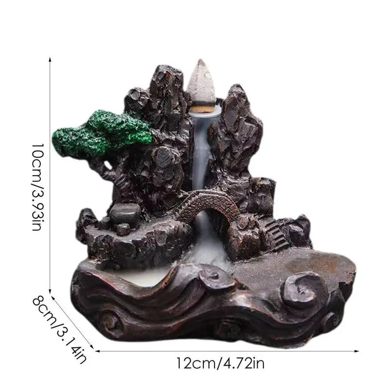 Backflow Incense Burner New Ornaments Incense Burner Ceramic Waterfall Backflow Incense Holder Incense Cones For Home Incense