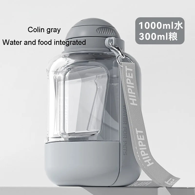 Pet Out Drinking Pot Bottle For Travel Large Capacity Dog Water Dispenser 2 In 1 Portable Water Bottle For Dogs Pet Drinking