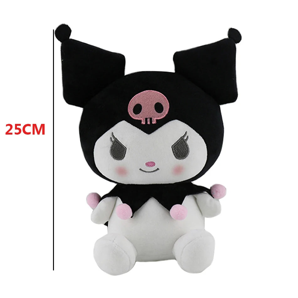 Kuromi Plush Toy Lolita Princess Dress Ragdoll Cartoon Animal Plush Pillows Doll Bedroom Decorations Christmas Gift for Girls