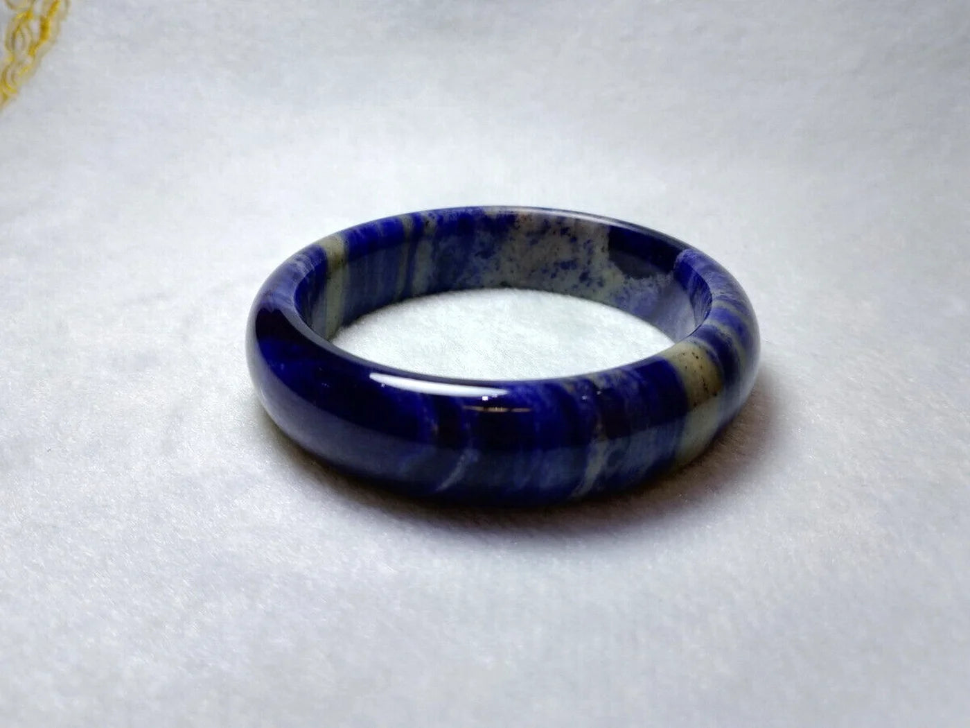 GENUINE Asia 60MM Rare Natural Lapis Lazuli Gemstone Bangle Bracelet