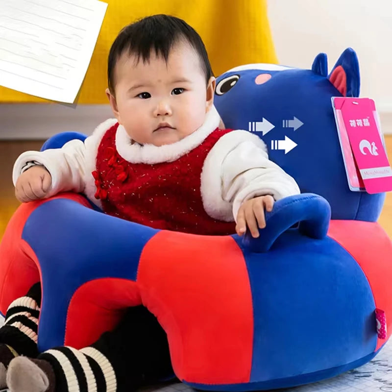 1Pcs Baby Support Seat Sit Up Soft Chair Cushion Sofa Plush Pillow Toy Animal Sofa Seat Pad Without filler