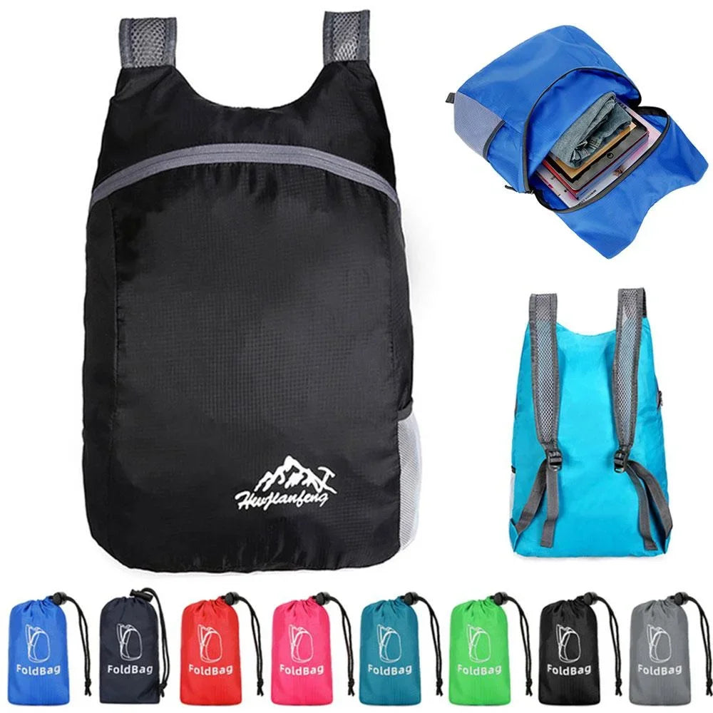 Outdoor Sports Backpack Foldable Waterproof Backpack Ultra Light Portable Travel Bag Suitable for Camping, Running, Fitness