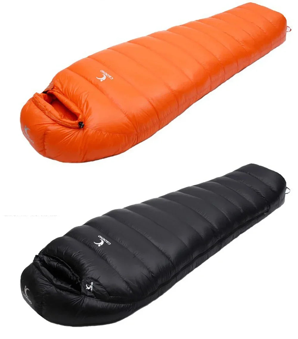 Winter Sleeping Bag Down Outdoor Camping Portable Comforter Compression Thermal Goose Down for Trekking Military Light Heated