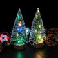 Christmas Green Cedar LED Lights Pine Needle Tree Christmas Decorations Desktop Ornament Gift Mini Christmas Tree Decorations