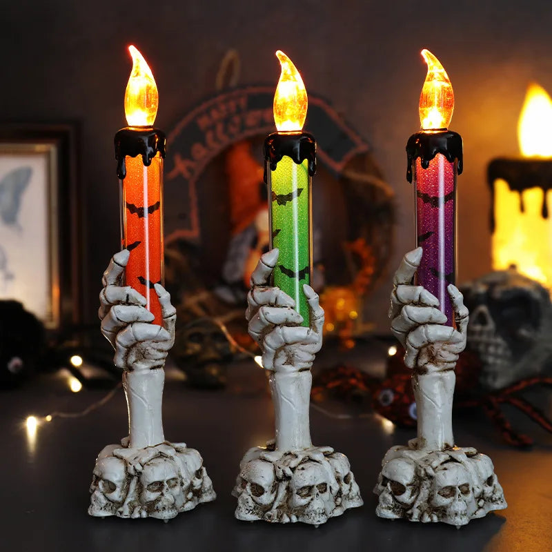 Halloween Led Candle Holder Party Supplies Decorations Lights Dj Lighting Fairy Decoration Night Light for Cotillon Weddings Led