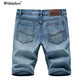 Summer Shorts Jeans Men Denim Pants Stretch Dark Blue Fashion Design Men's Jeans Slim Straight Male Short Jeans Hombre