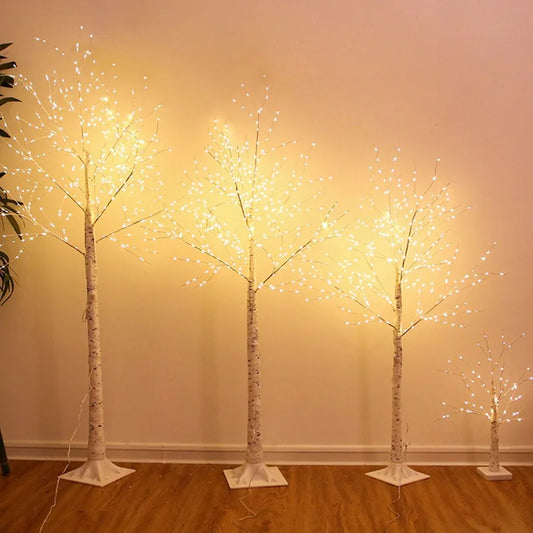 Christmas Decoration LED Birch Tree Bedroom Light for Landscape Luminous Decoration New Year DIY Decor Christmas Tree Party Gift