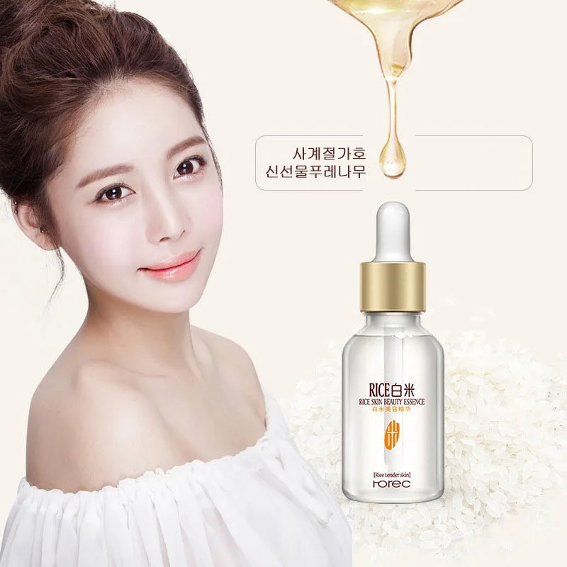 New White Rice Whitening Serum Face Moisturizing Cream Anti Wrinkle Anti Aging Face Fine Lines Acne Treatment Skin Care