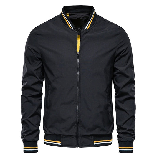 Bulbusbow Fashion Autumn Jackets for Men Solid Color Casual Baseball Mens Jacket Clothing New in Outerwears Chaquetas Bomber Jackets Men