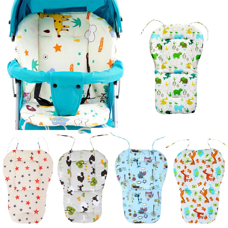 Baby Kids Highchair Cushion Pad Mat Booster Seats Cushion Pad Mat Feeding Chair Cushi on Pad Stroller Cushion Mat Cotton Fabric