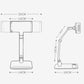 Portable Monitor Tablet Holder Metal Stand Adjustable Bracket 13 14 15 16 17 Inch Universal Expandable Display Base Vesa Mount