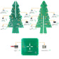 DIY Electronics Kit 3D Christmas Tree Soldering Practice Electronic Science Assembly Kit 3 Color/7 Color Flashing LED PCB