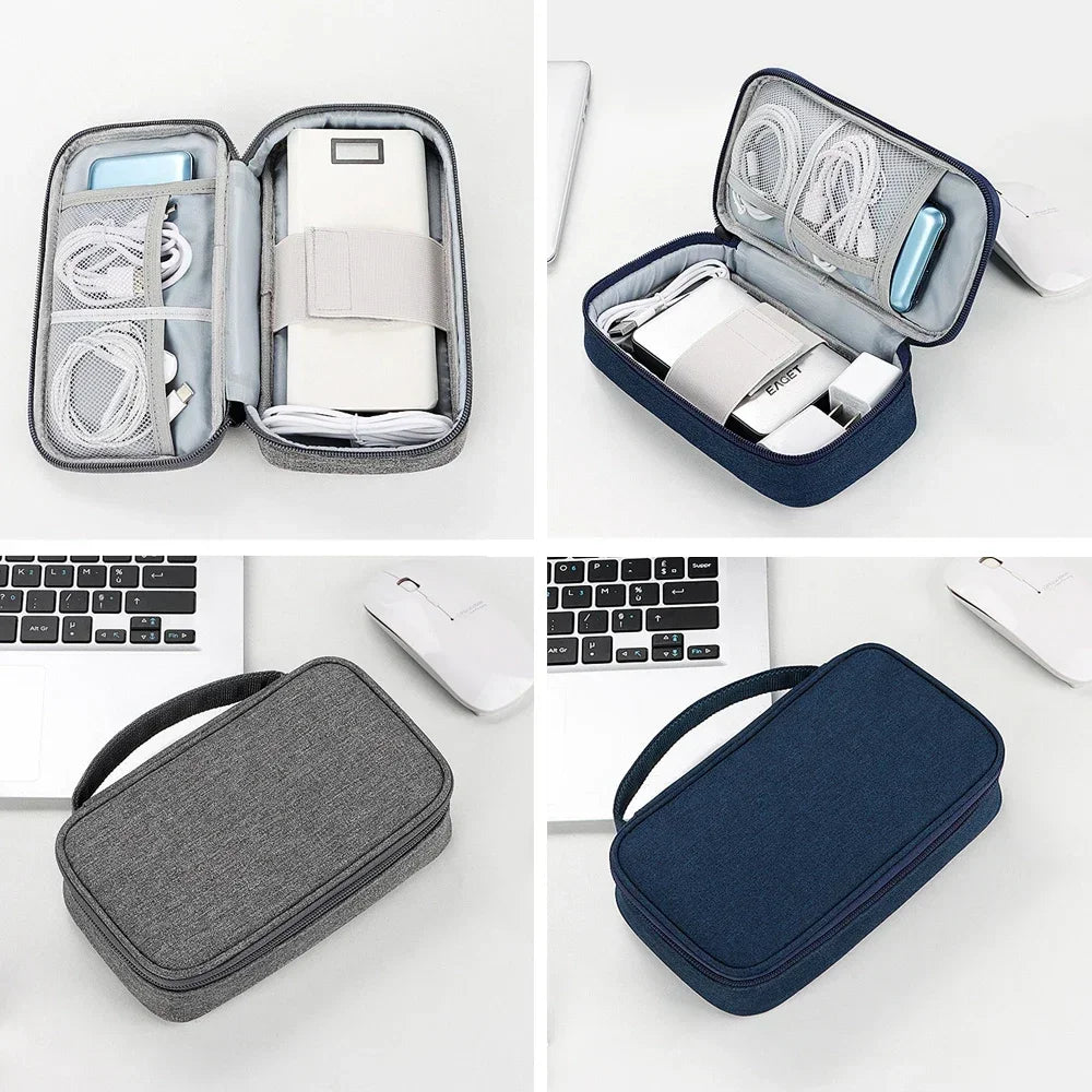 Travel Cable Organizer Bag Pouch Electronic Accessories Gadget Carry Case Portable Waterproof Storage Bag for Cable Cord