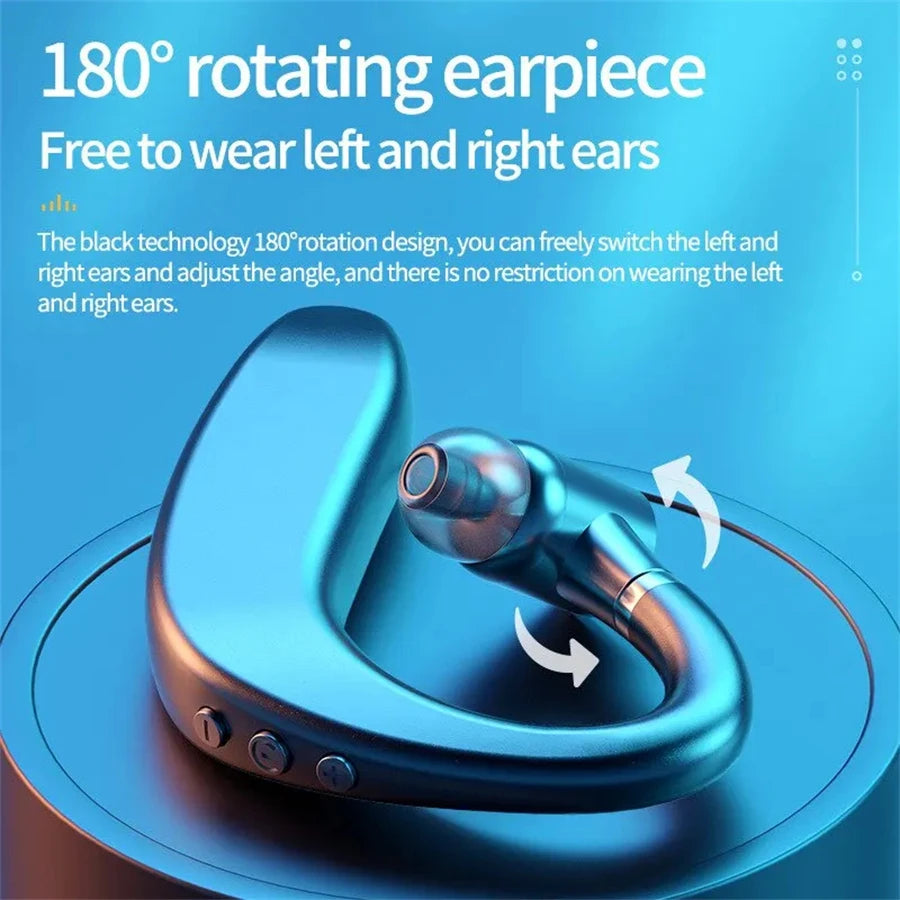 Wireless Bluetooth Headset Single Earplug Long-lasting Business Earphone Left and Right Ears General Headphons for Mobile Phones