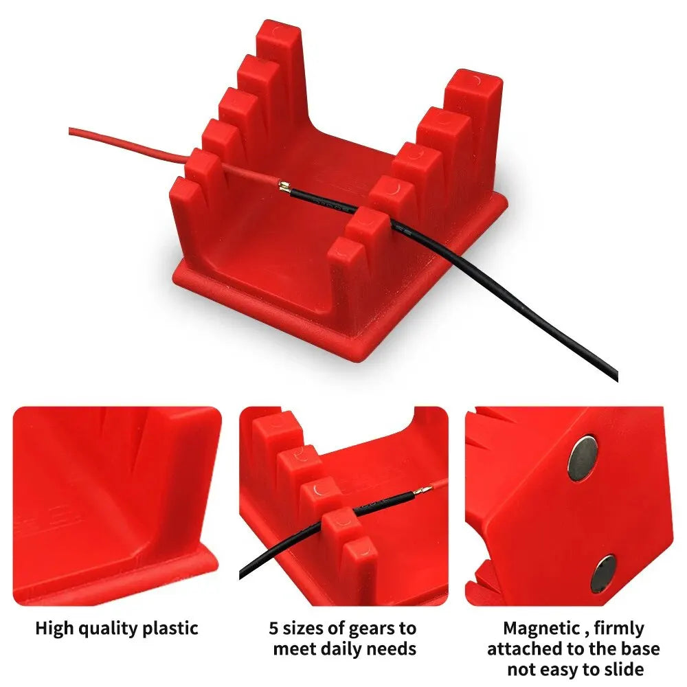 HZY ABS 焊线夹具 3D 打印机部件带两个大吸力磁铁支架焊接台夹用于主板焊接