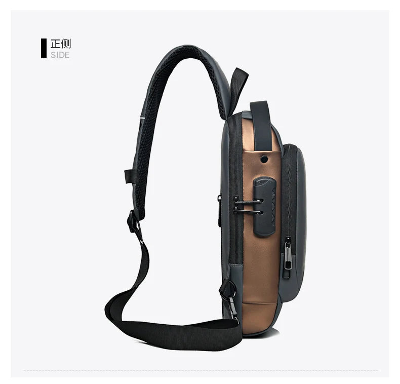 Fashion Men's Chest Bag Waist Packs High Quality Oxford Crossbody Bag Chest Pack Anti-theft Design Men's Handbag Shoulder Bag