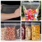 Bulbusbow's thicken zipper sealed clear plastic storage bags, perfect for organizing small jewelry, food items, travel essentials, and more. Durable, eco-friendly PE material with secure resealable zippers, available in bulk quantities.