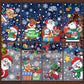 New Christmas Window Stickers Bathroom Shadow Clings Xmas 2023 New Year's Eve Merry Christmas For Kid Birthday Party Decorations