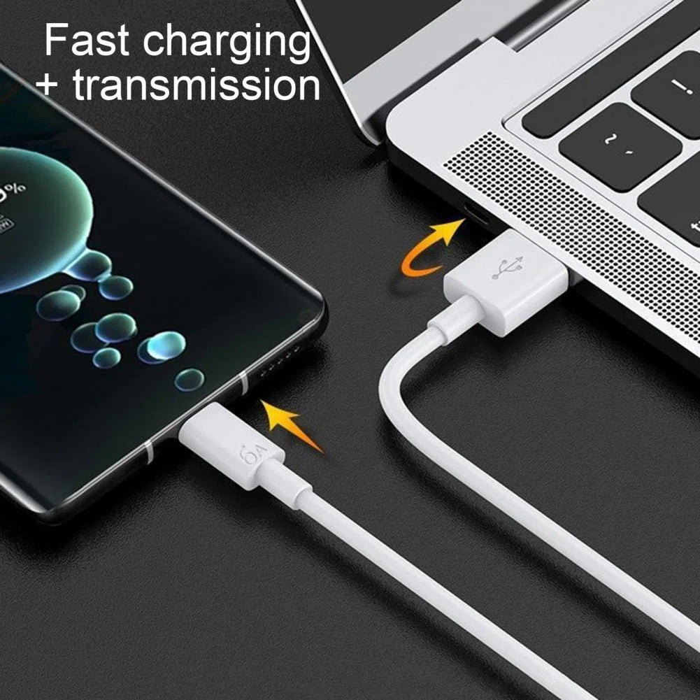 6A Type C Cable Charger 67w for Xiaomi Redmi 13 12 11 10 Pro POCO Fast Charging Huawei Honor OPPO VIVO Mobile Phone USB C Cable