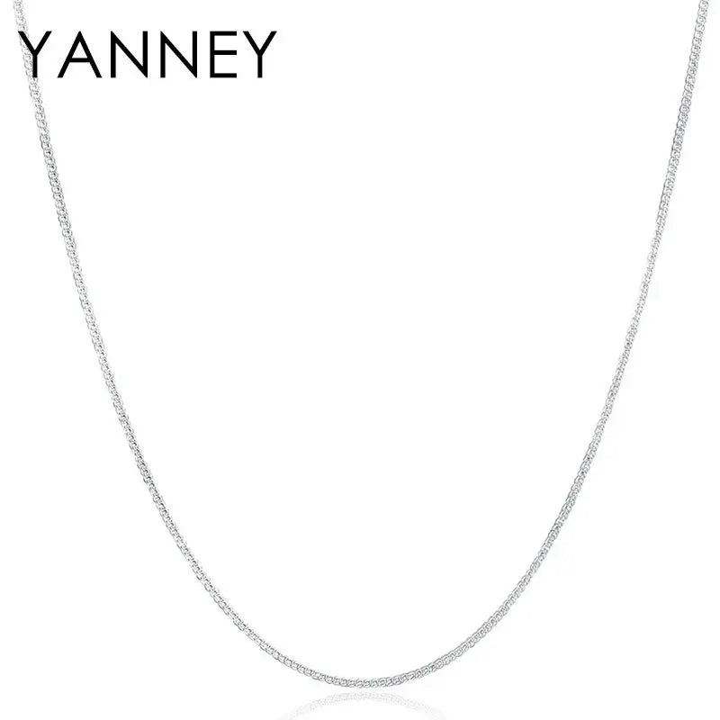 925 sterling silver Necklace For Woman 2MM 16-30 Inches Side Link Chain Necklace Fashion Wedding Gift Charm Jewelry Wholesale