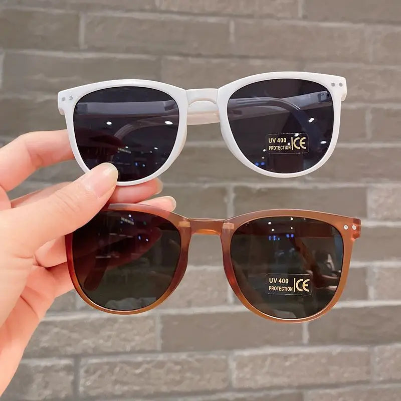 2024 Summer Cute Sunglasses Matte Frame Sun Glasses Baby Decorative Eyeglasses Trendy Boy Eyewear Girls Fsahion