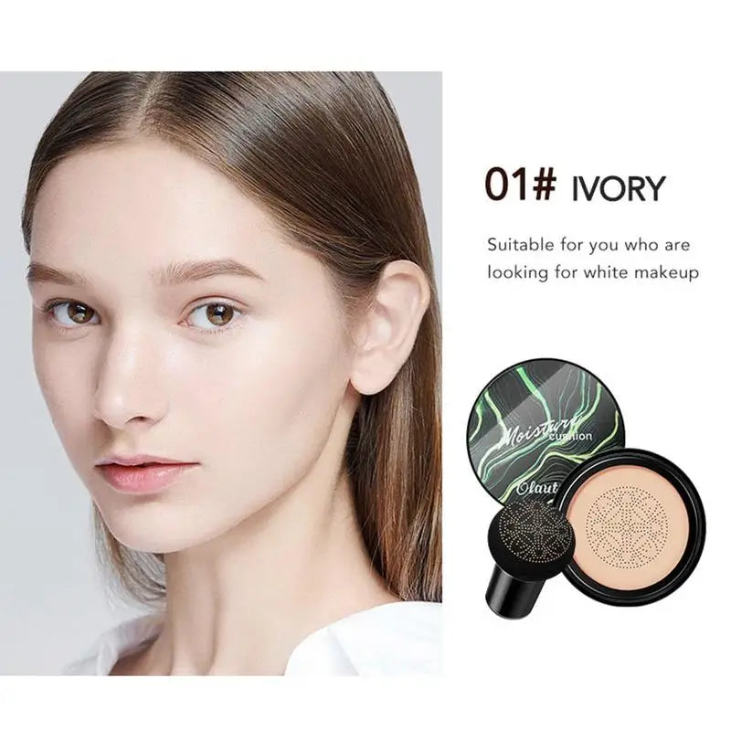 BB CC Cream  Face Foundation Concealer Cushion Mushroom Base Waterproof Brighten Makeup Brightening Tone Cosmetics Make up