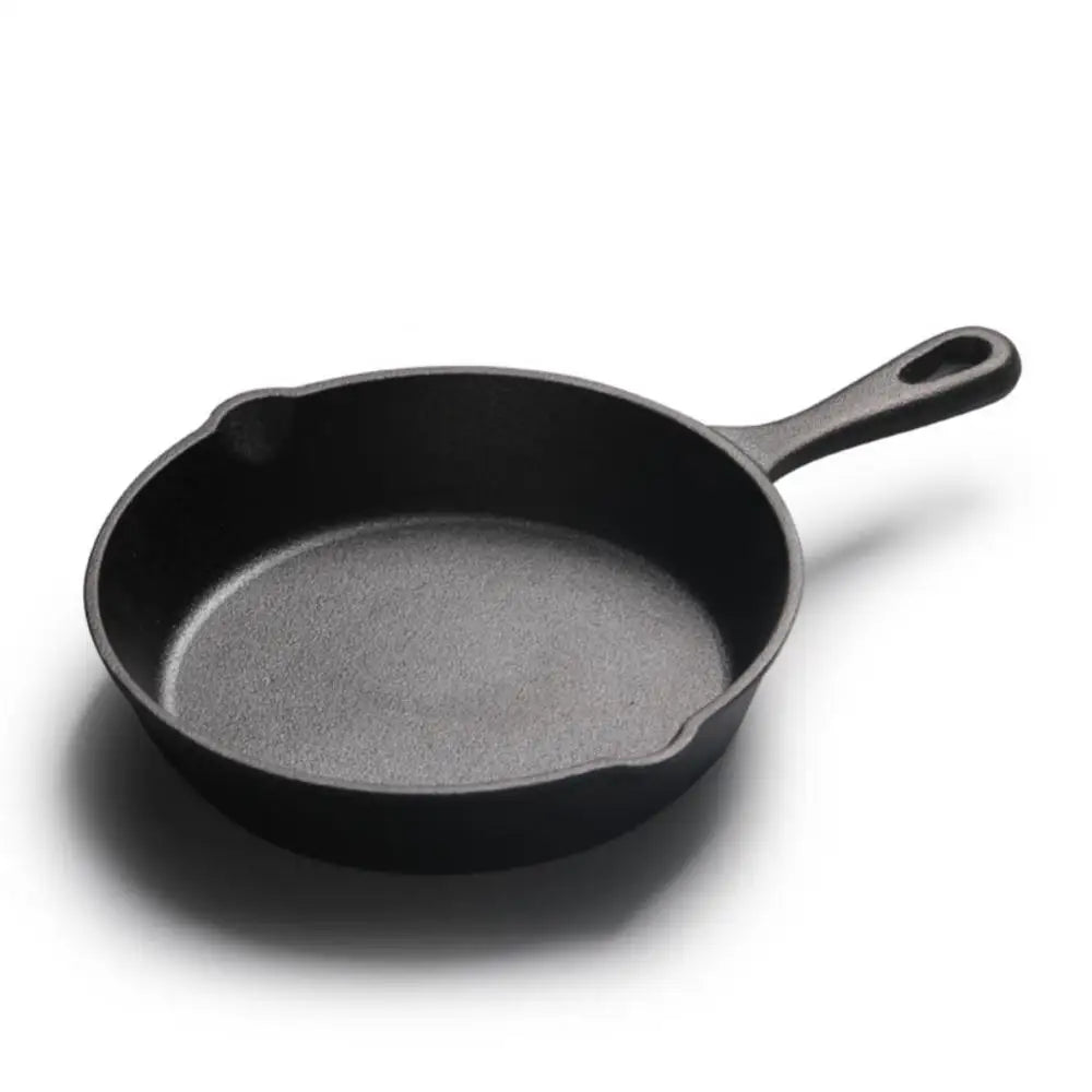 Pan Coking Food Natural Ingredients Seasoned Cast Breakfast Wok Steak Egg Iron Griddle Pancake Pot Set Kitchen Utensil Steak Pot