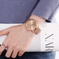 Drop Shipping A++++ Quality Stainless Steel Band Japan Quartz Movement Waterproof Women Full Rose Gold Ladies Luxury Wrist Watch