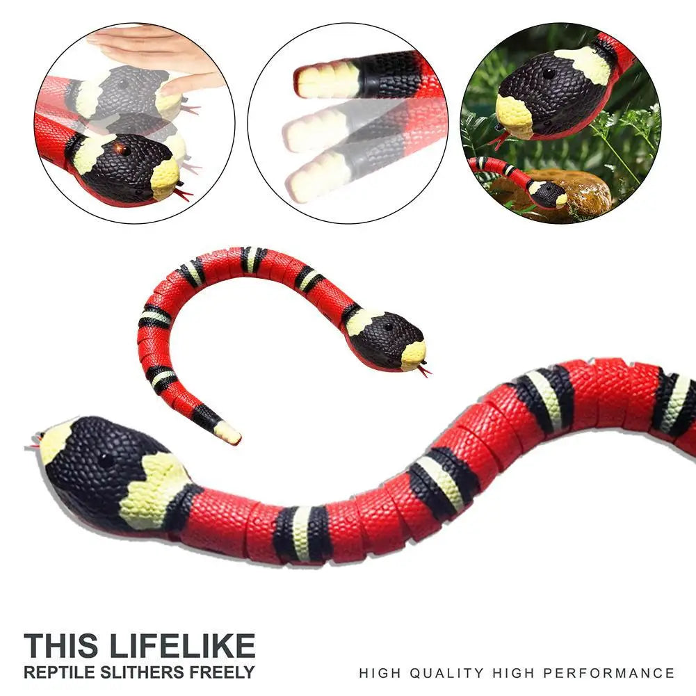 Automatic Cat Toys Interactive Smart Sensing Snake TeaseToys for Cats USB Charging Cat Accessories for Pet Cats Game Play