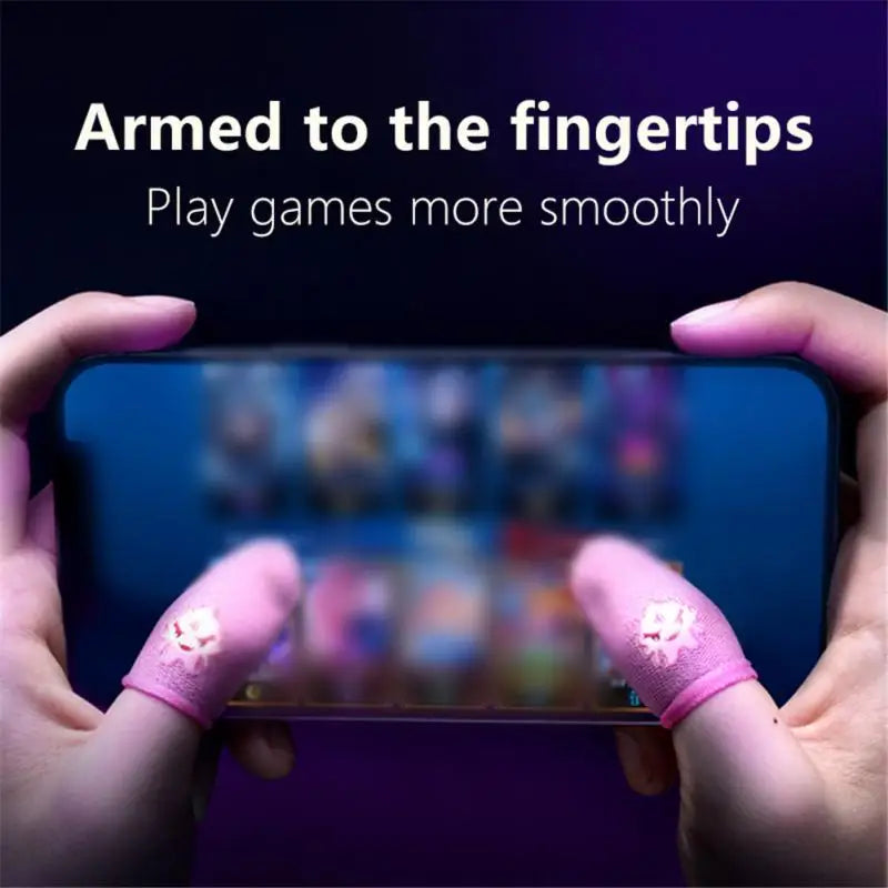 1/2Pair Finger Sleeves Gaming Controller for PUBG Mobile Phone Game Sweatproof Sensitive Touch Screen Fingertips Cover Gloves